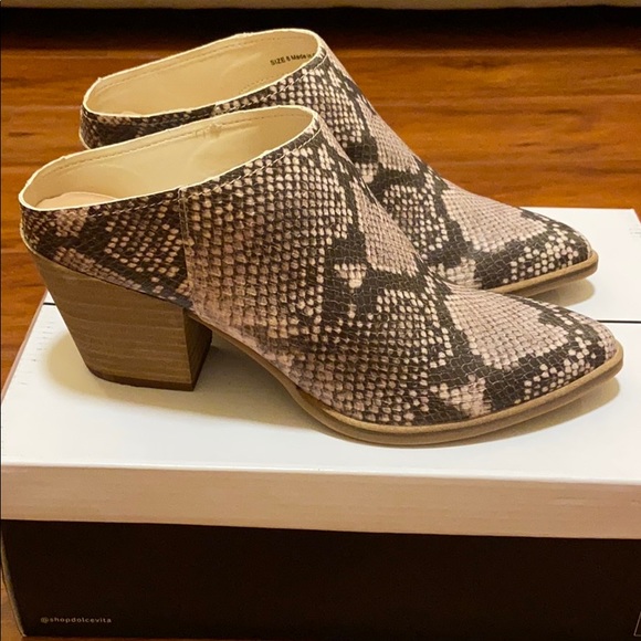 NWT Dolce Vita Snake Print Mule - Picture 7 of 7